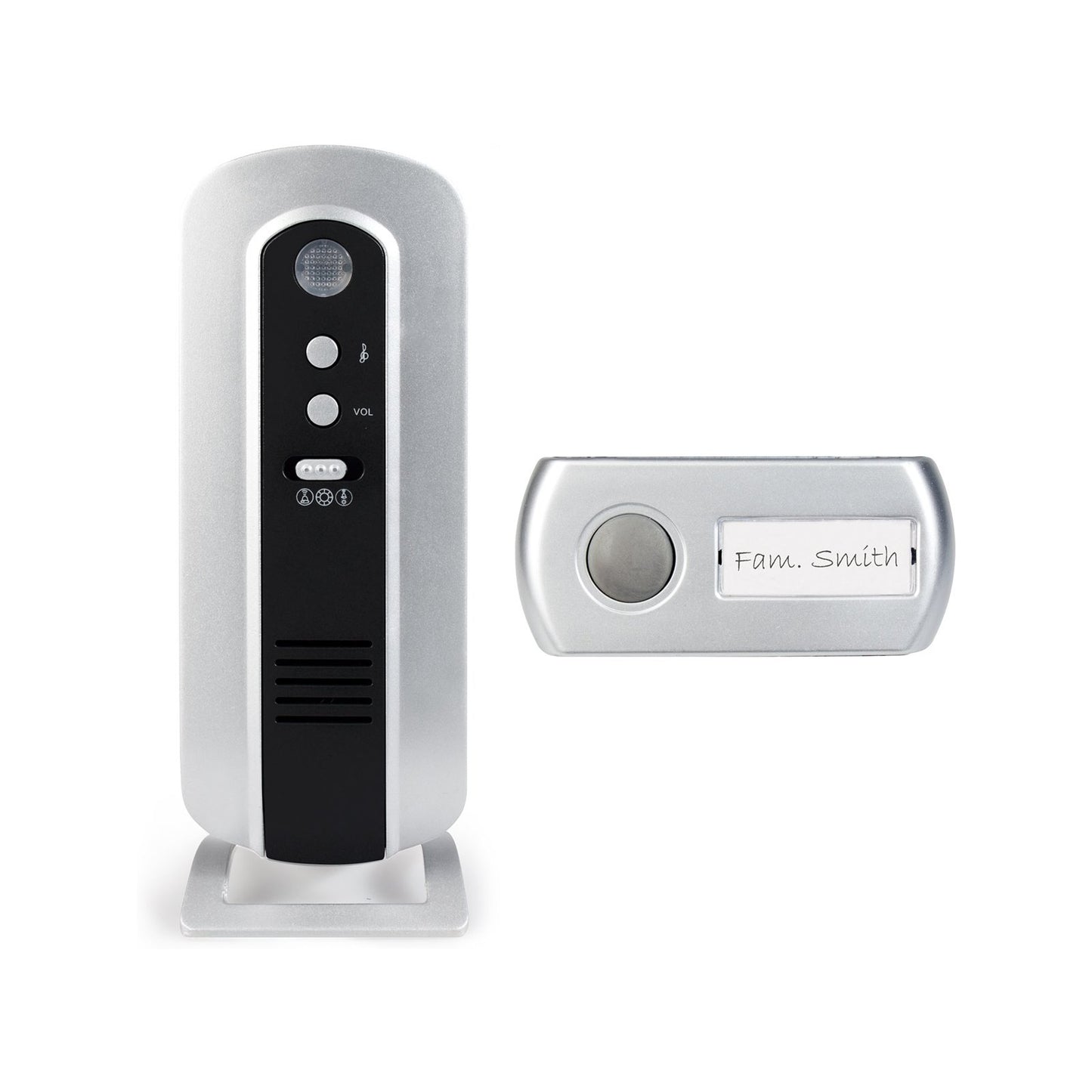ADB-17 Alecto Draadloze Deurbel Black/Silver