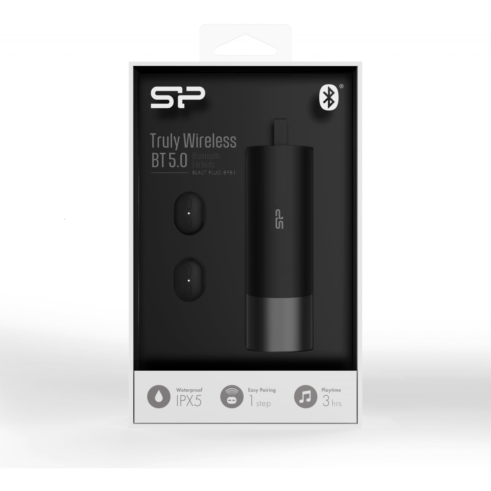 BP81 Silicon Power TWS Bluetooth Stereo Earbuds Black