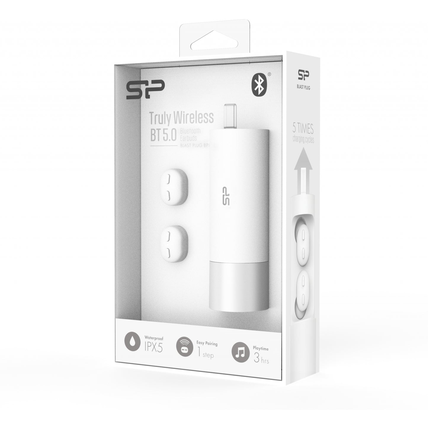 BP81 Silicon Power TWS Bluetooth Stereo Earbuds White