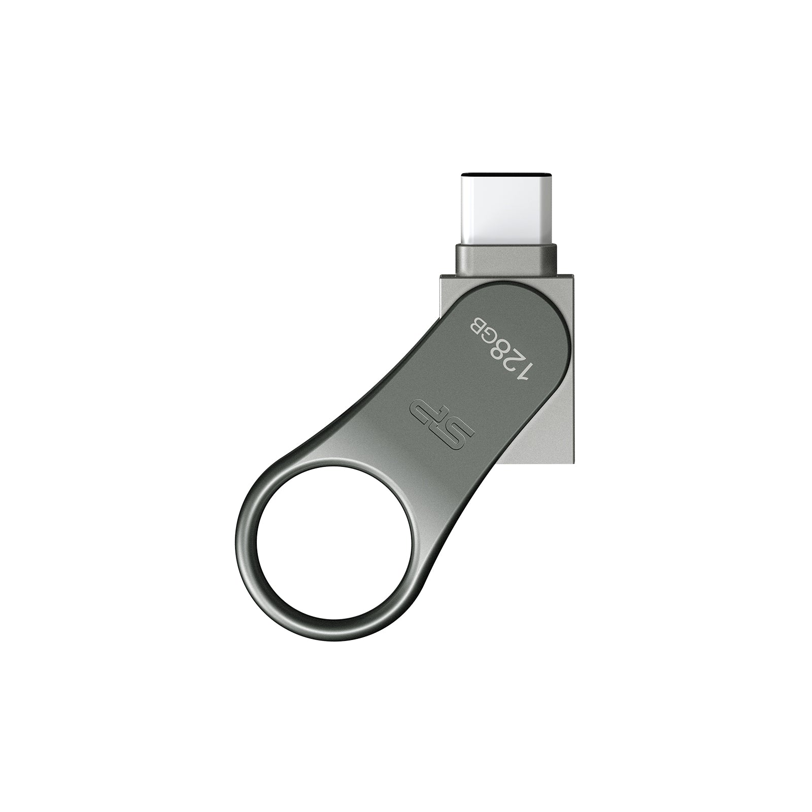 Silicon Power C80 Dual USB Pendrive Mobile 128GB USB-C Grey