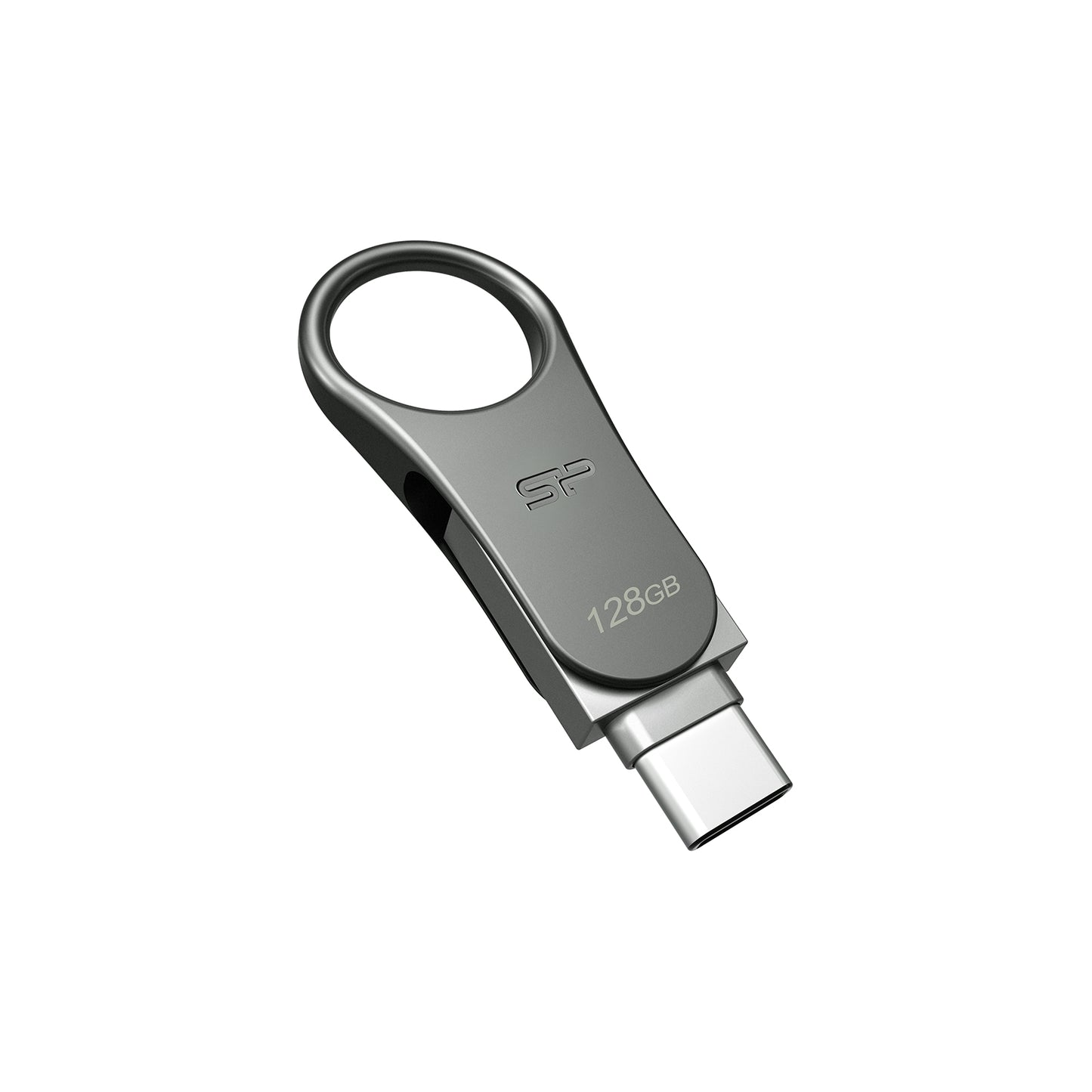 Silicon Power C80 Dual USB Pendrive Mobile 128GB USB-C Grey