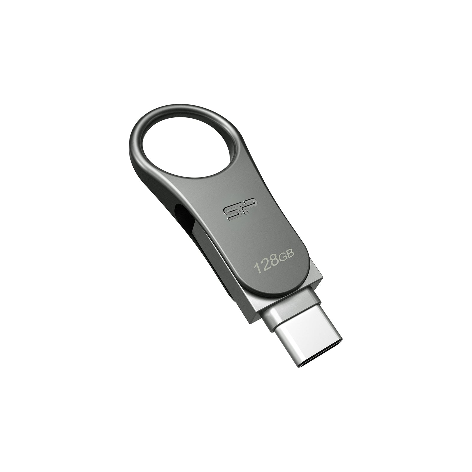 Silicon Power C80 Dual USB Pendrive Mobile 128GB USB-C Grey