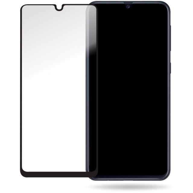 Mobilize Film de protection en verre - Cadre noir - Samsung Galaxy M21