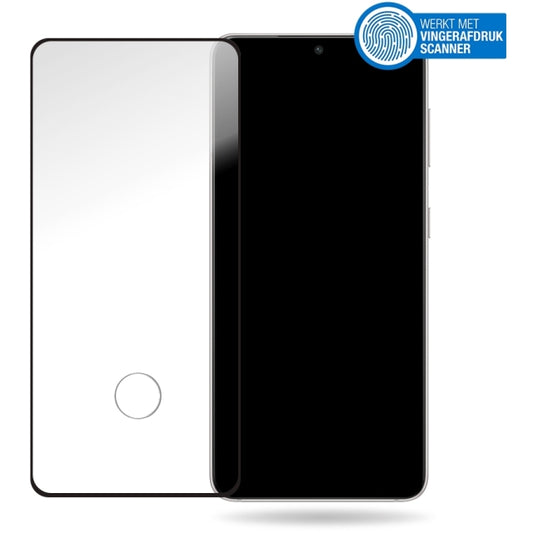 Mobilize Film de Protection en Verre Trempé - Cadre Noir - Samsung Galaxy S21+ 5G