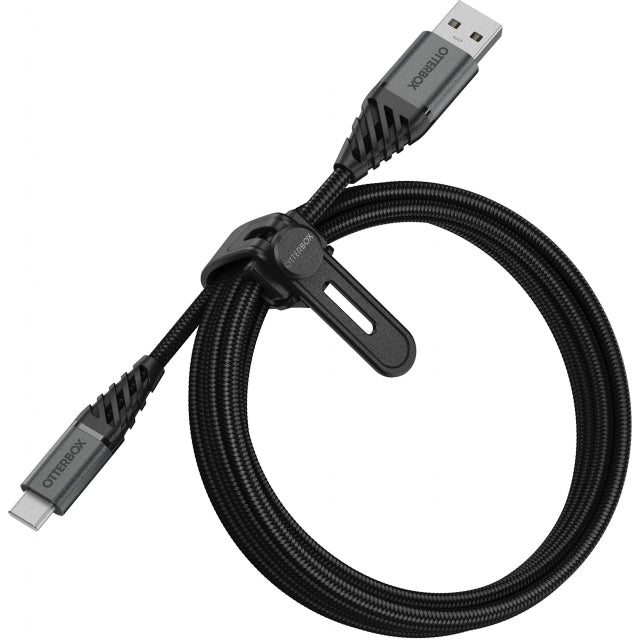 OtterBox Nylon geflochtenes Lade-/Sync-Kabel Apple Lightning 2 m Schwarz