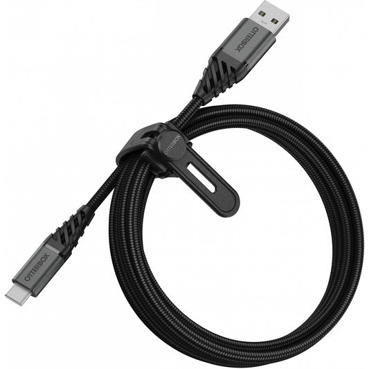 OtterBox Nylon Braided Charge/Sync Cable Apple Lightning 2m Black