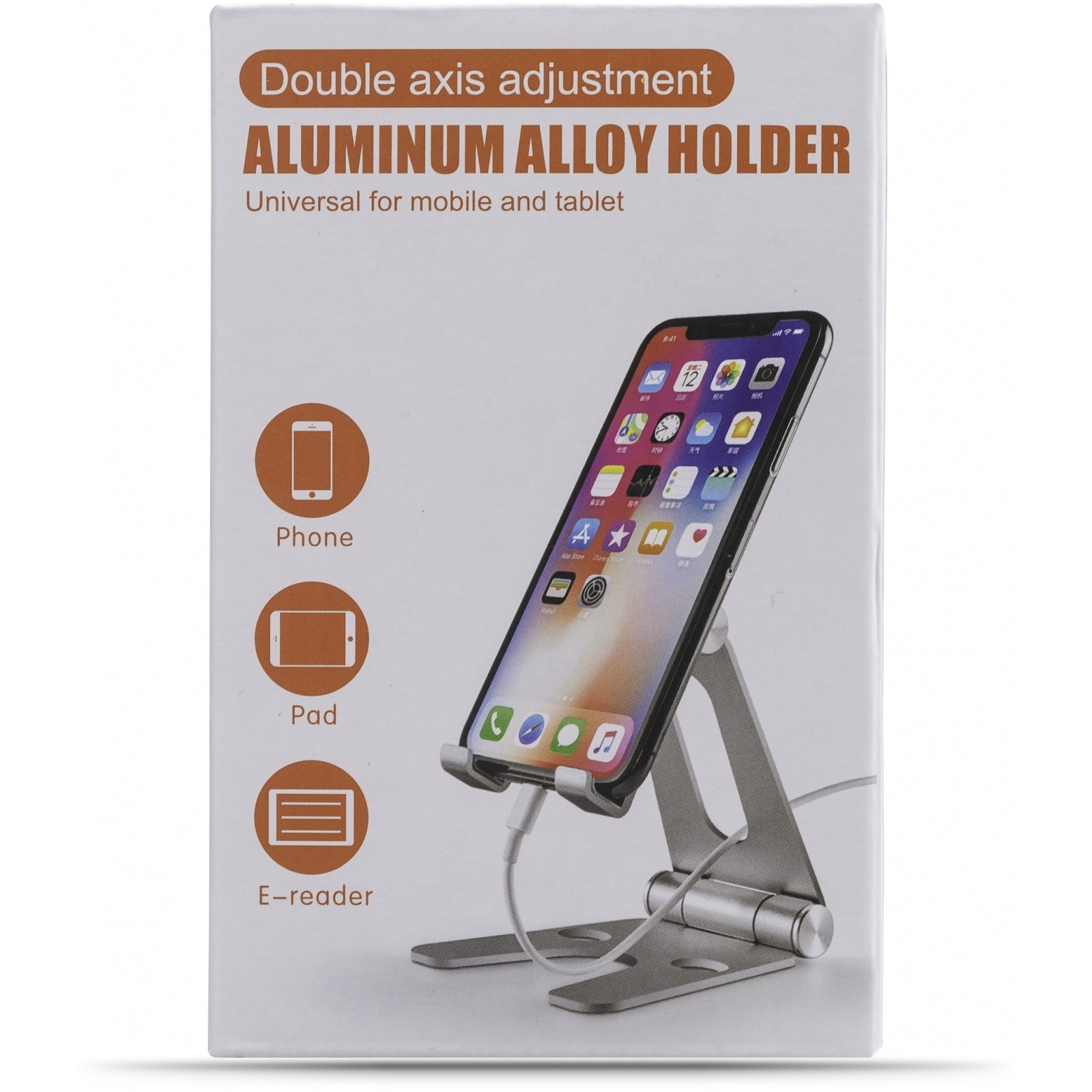 Xccess Foldable Aluminium Phone Holder Silver