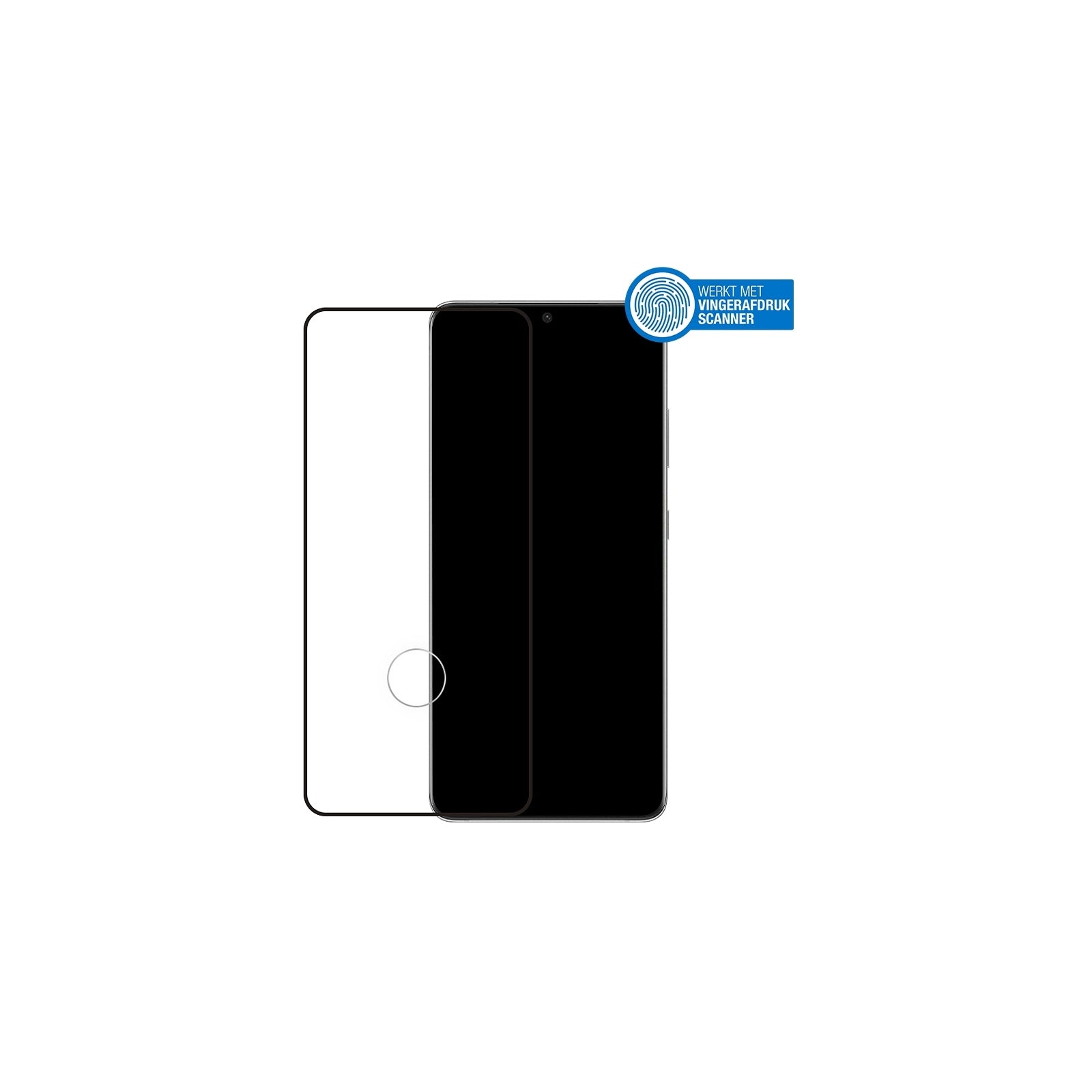 Mobilize Edge-To-Edge Glass Screen Protector Samsung Galaxy S21 Ultra 5G Black Edge Glue
