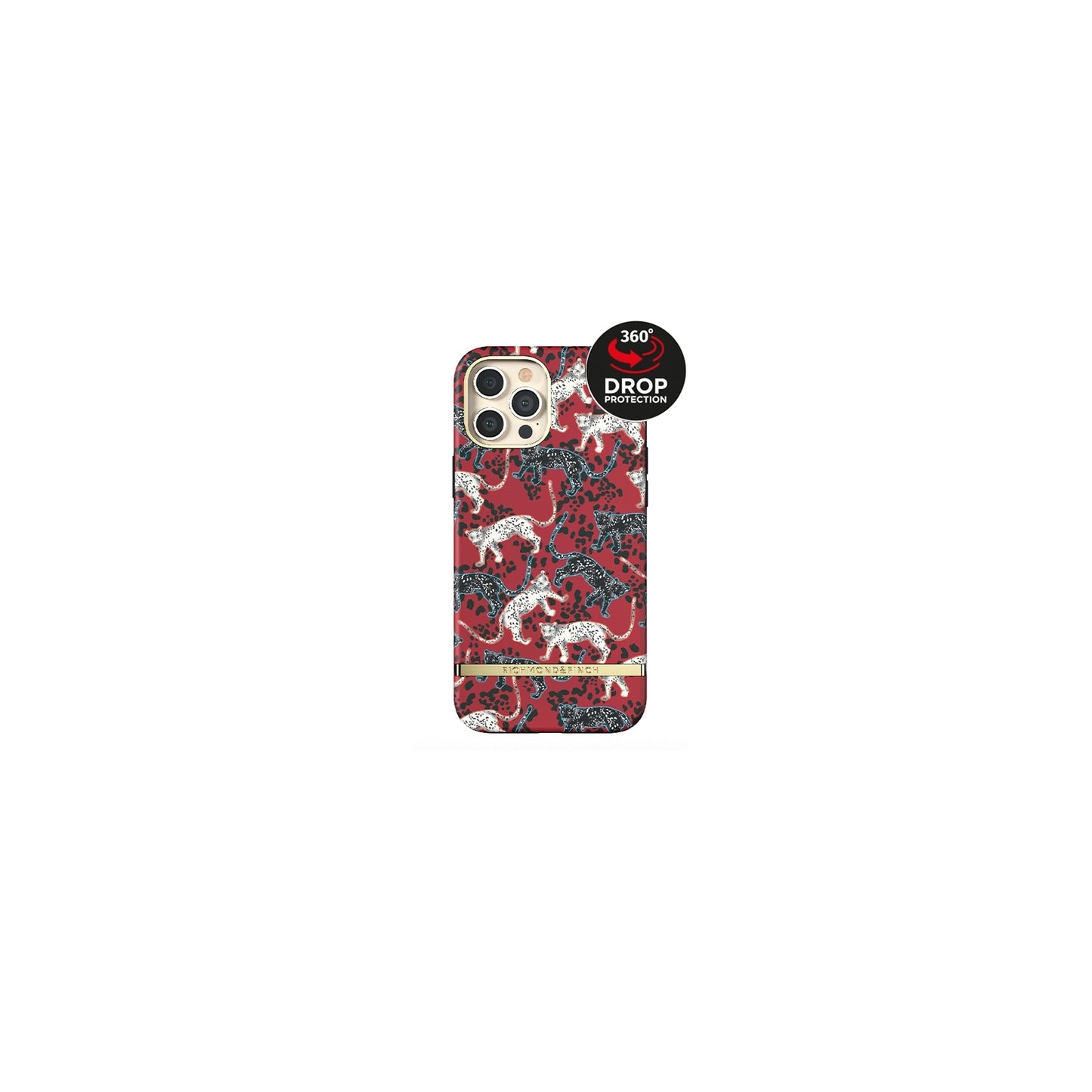 Richmond & Finch Freedom Series One-Piece Apple iPhone 12 Pro Max Samba Red Leopard