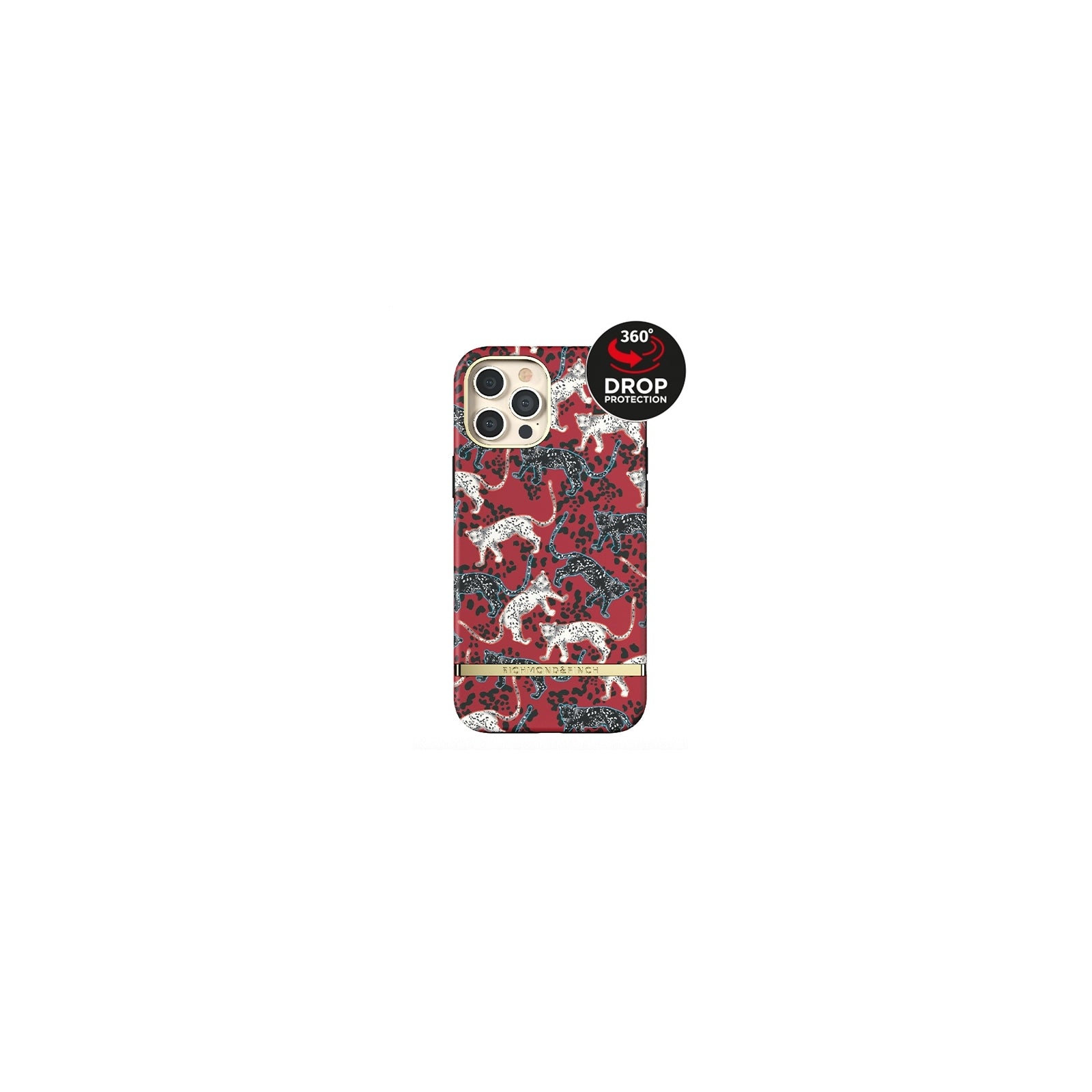 Richmond & Finch Freedom Series One-Piece Apple iPhone 12 Pro Max Samba Red Leopard