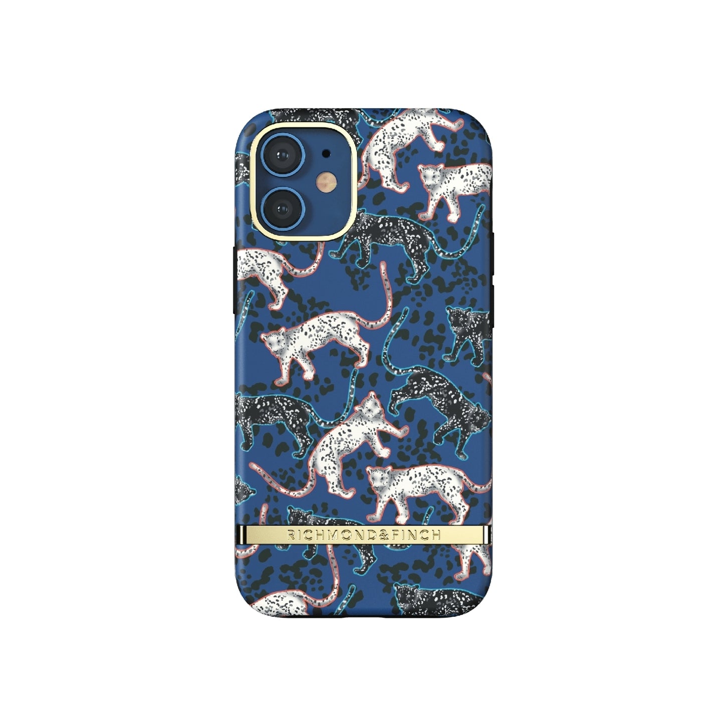 Richmond & Finch Freedom Series One-Piece Apple iPhone 12 Mini Blue Leopard