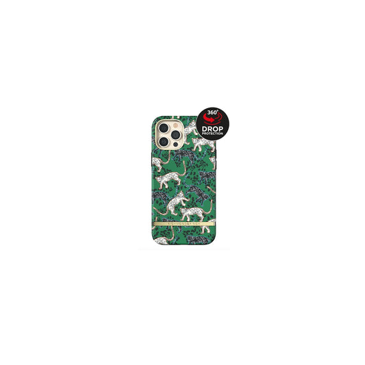 Richmond & Finch Freedom Series One-Piece Apple iPhone 12 Pro Max Green Leopard