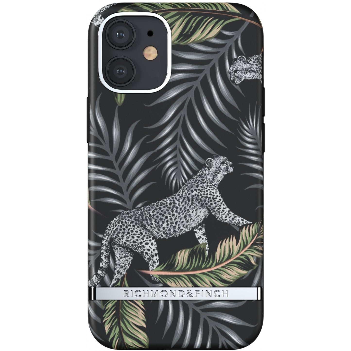 Richmond & Finch Freedom Series One-Piece Apple iPhone 12 Mini Silver Jungle