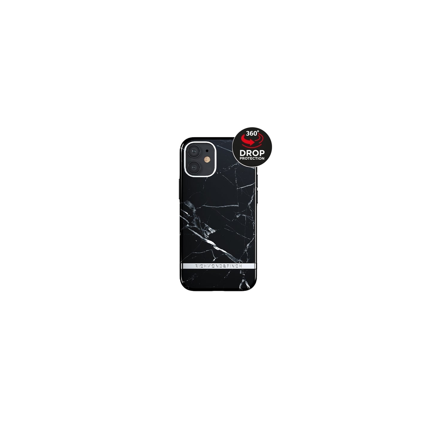 Richmond & Finch Freedom Series One-Piece Apple iPhone 12 Mini Black Marble