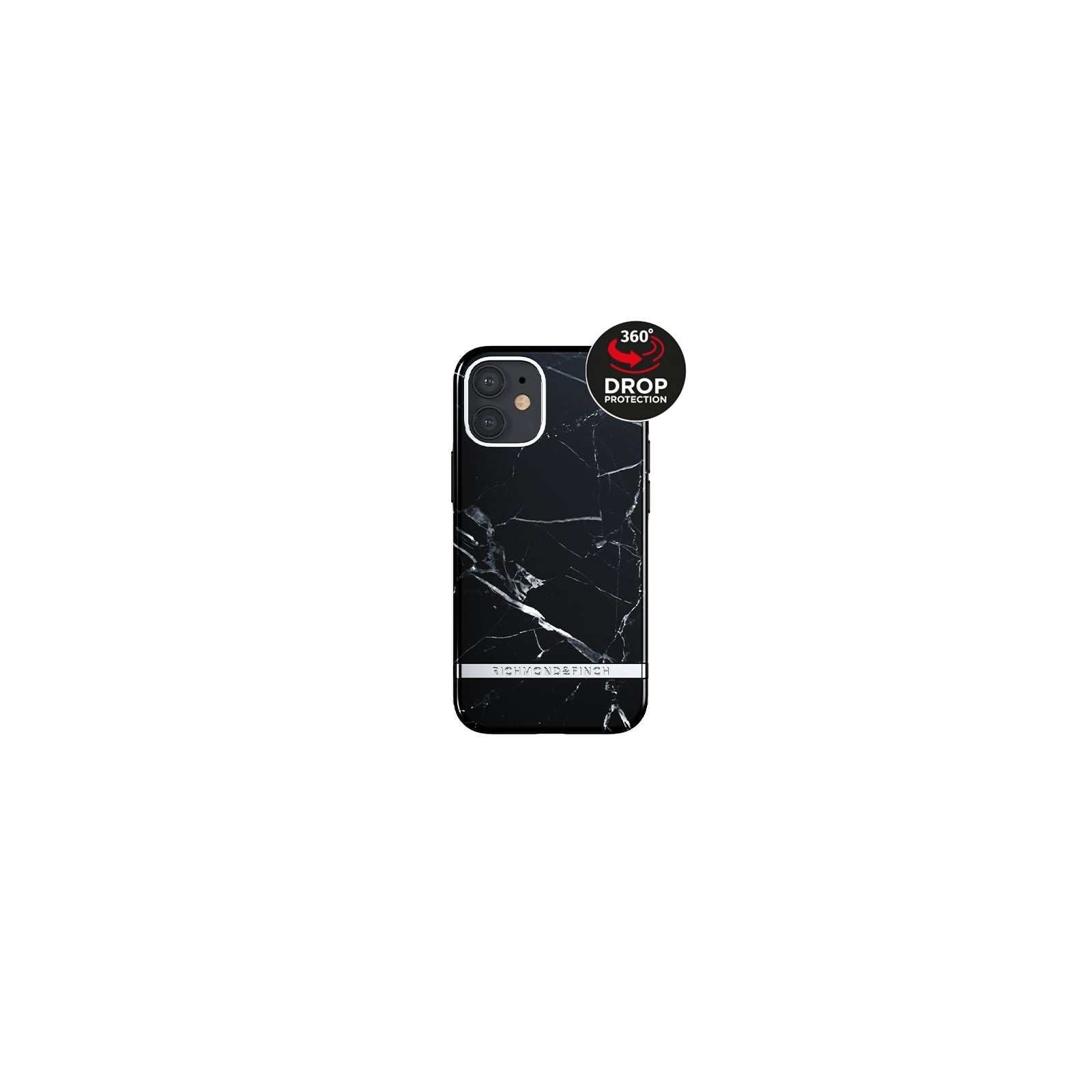 Richmond & Finch Freedom Series One-Piece Apple iPhone 12 Mini Black Marble