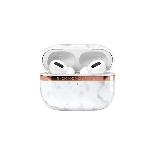 Richmond & Finch Freedom Series Apple Airpod Pro White Marble/Gold
