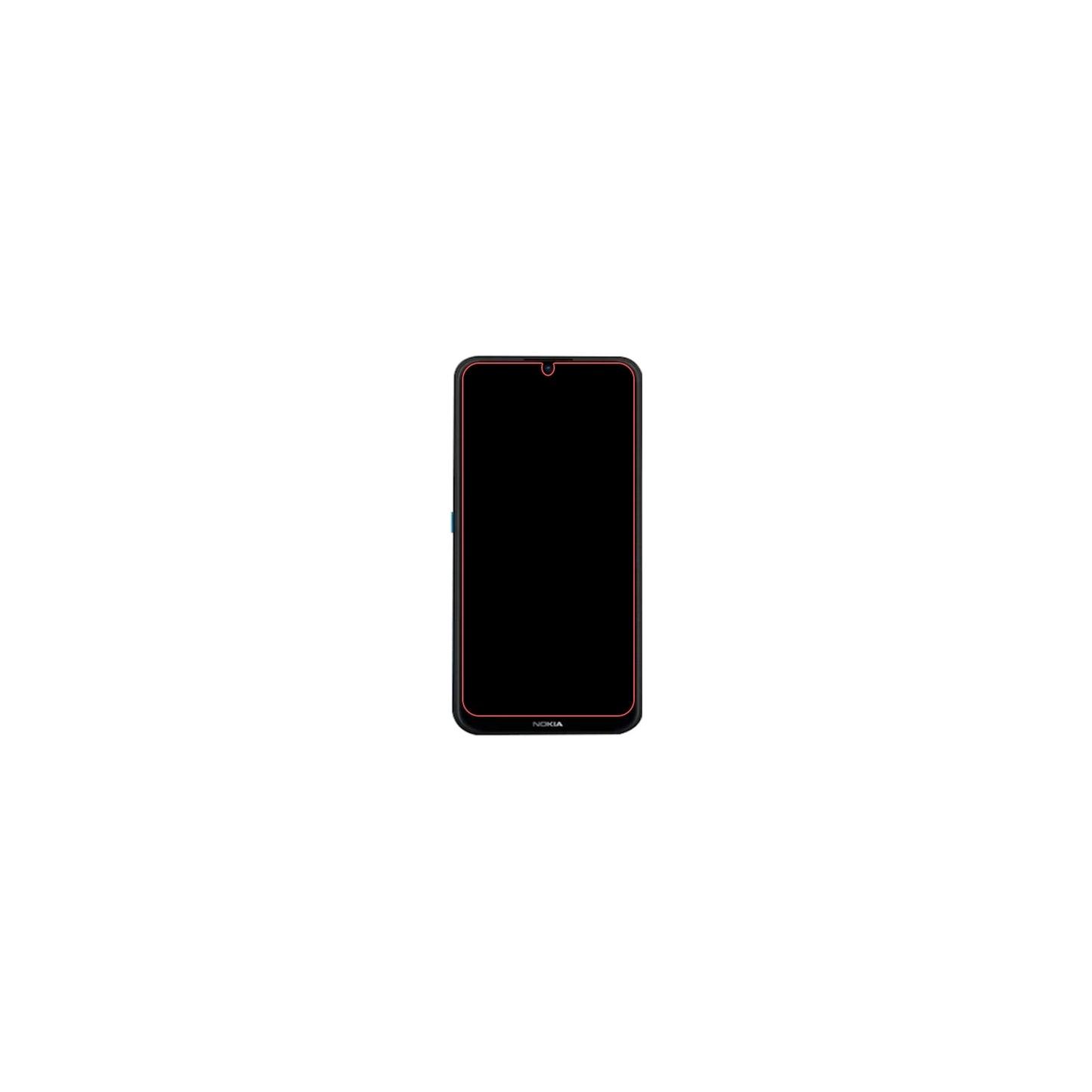 Mobilize Glass Screen Protector - Black Frame - Nokia 1.4