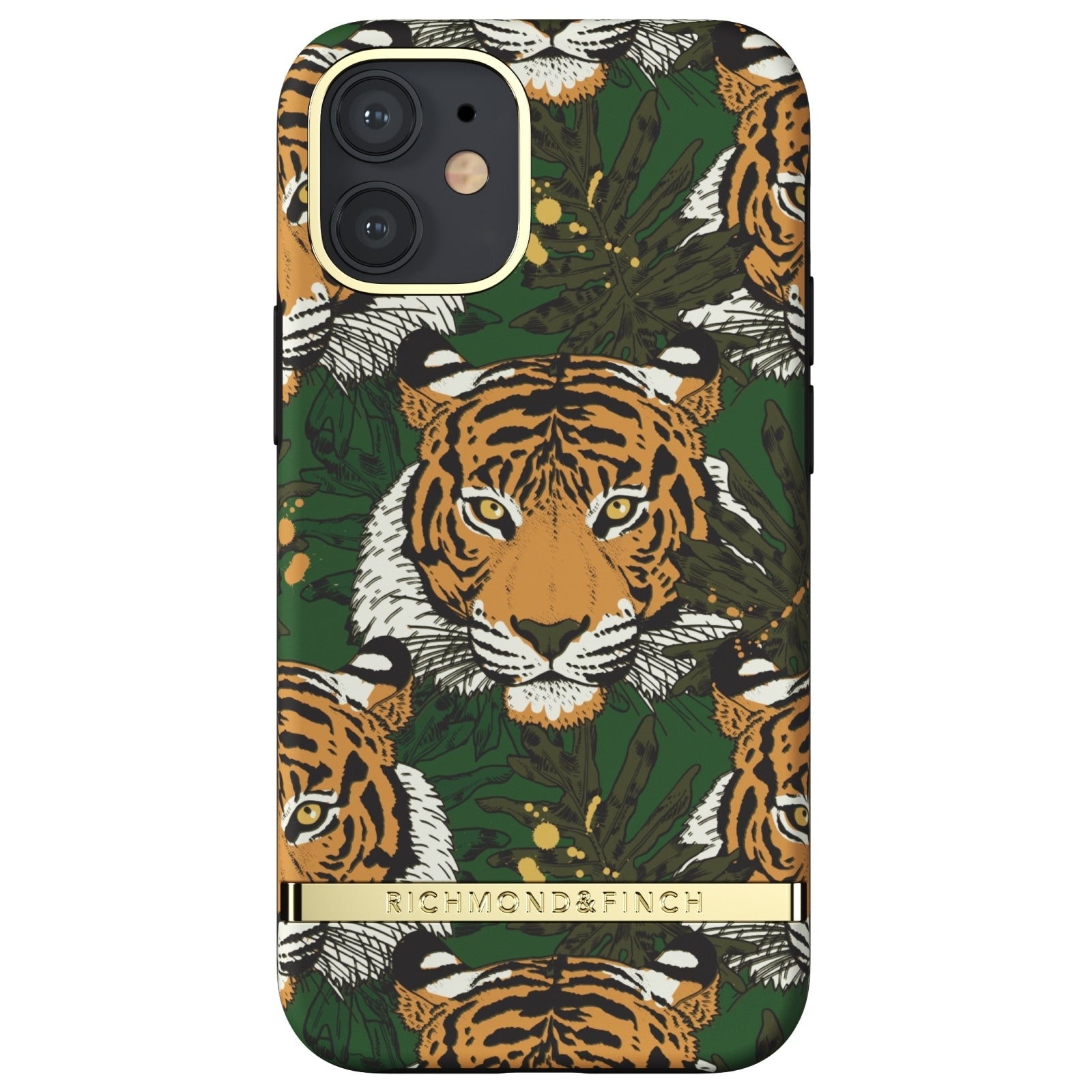 Richmond & Finch Freedom Series One-Piece Apple iPhone 12 Mini Green Tiger