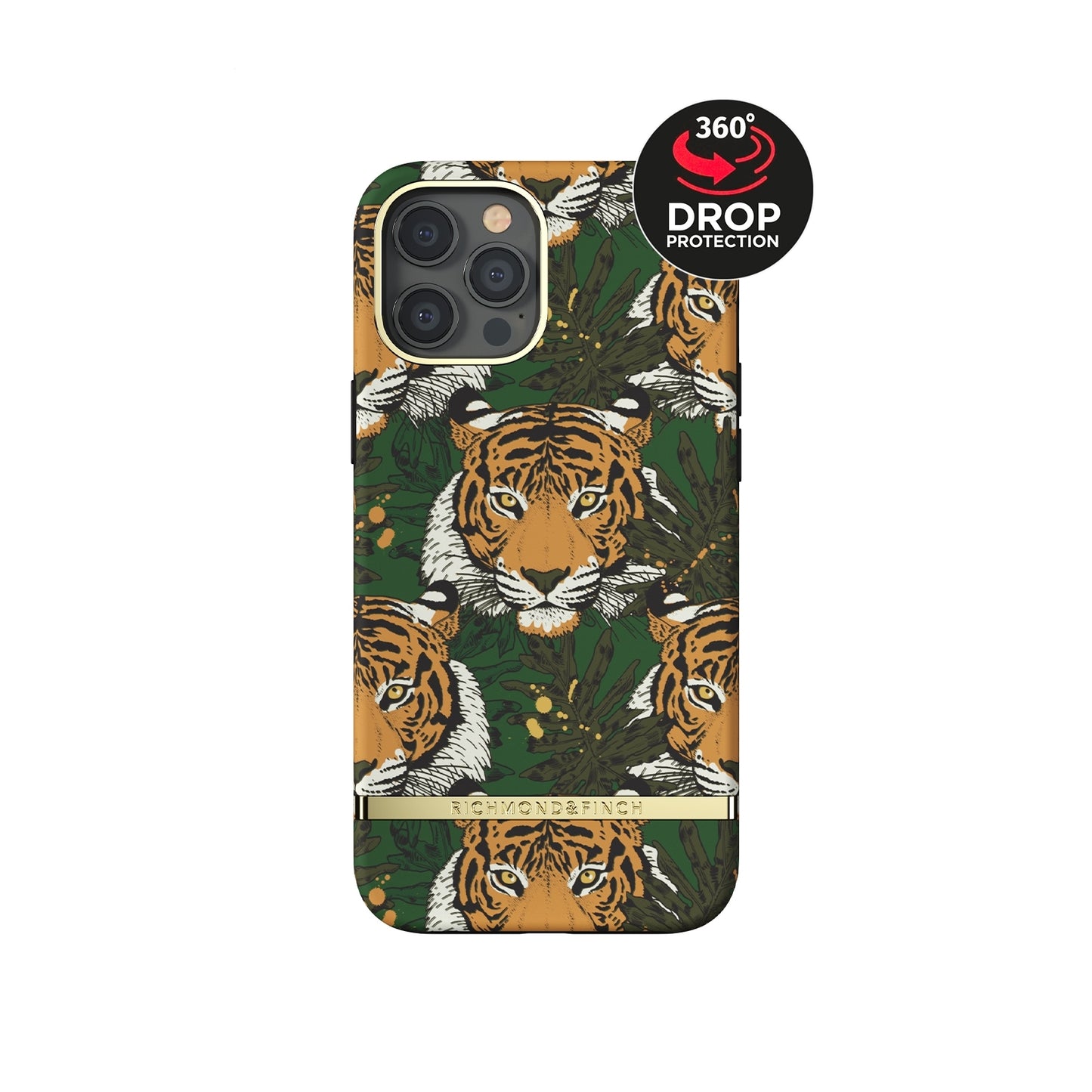 Richmond & Finch Freedom Series One-Piece Apple iPhone 12 Pro Max Green Tiger