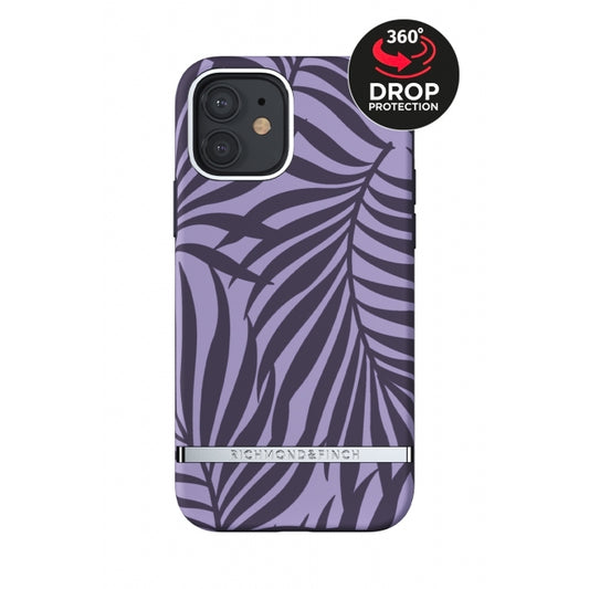 Richmond & Finch Freedom Series One-Piece Apple iPhone 12/12 Pro Purple Palm