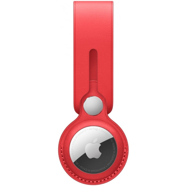 MK0V3ZM/A Apple Airtag Leather Loop (PRODUCT) Red