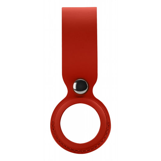 Xccess PU Leather Airtag Loop Red