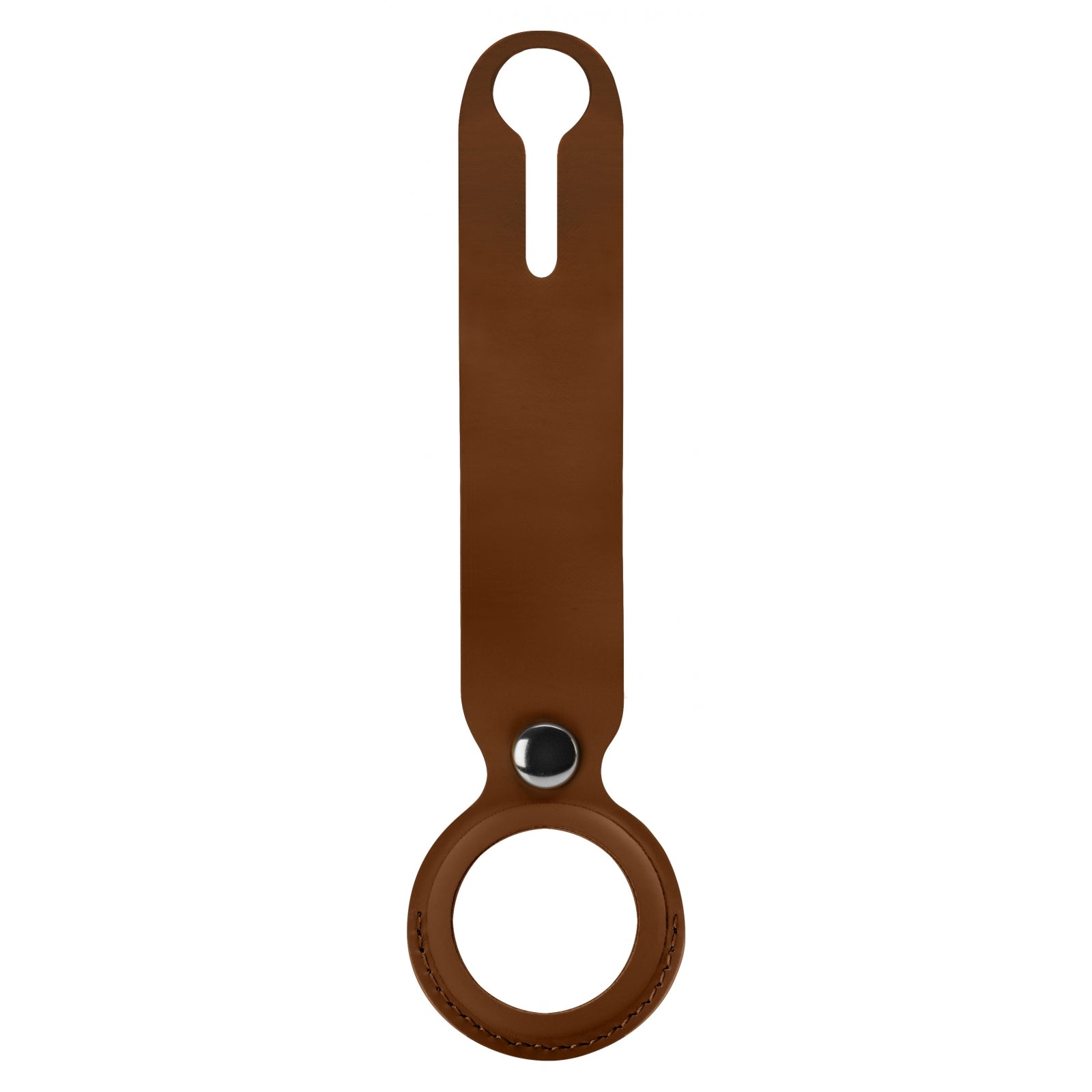Xccess PU Leather Airtag Loop Brown