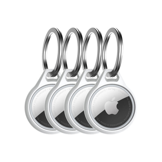 ITSKINS Level 2 AirCover Solid for Apple Airtag White (4-Pack)