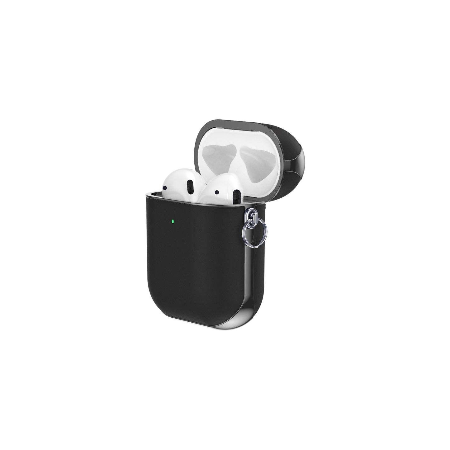 Valenta Leather Snap Case Apple Airpods Gen 1/2 Black