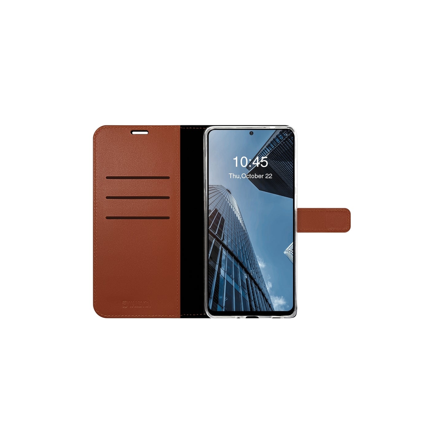 Valenta Book Case Gel Skin Samsung Galaxy A72 4G Brown