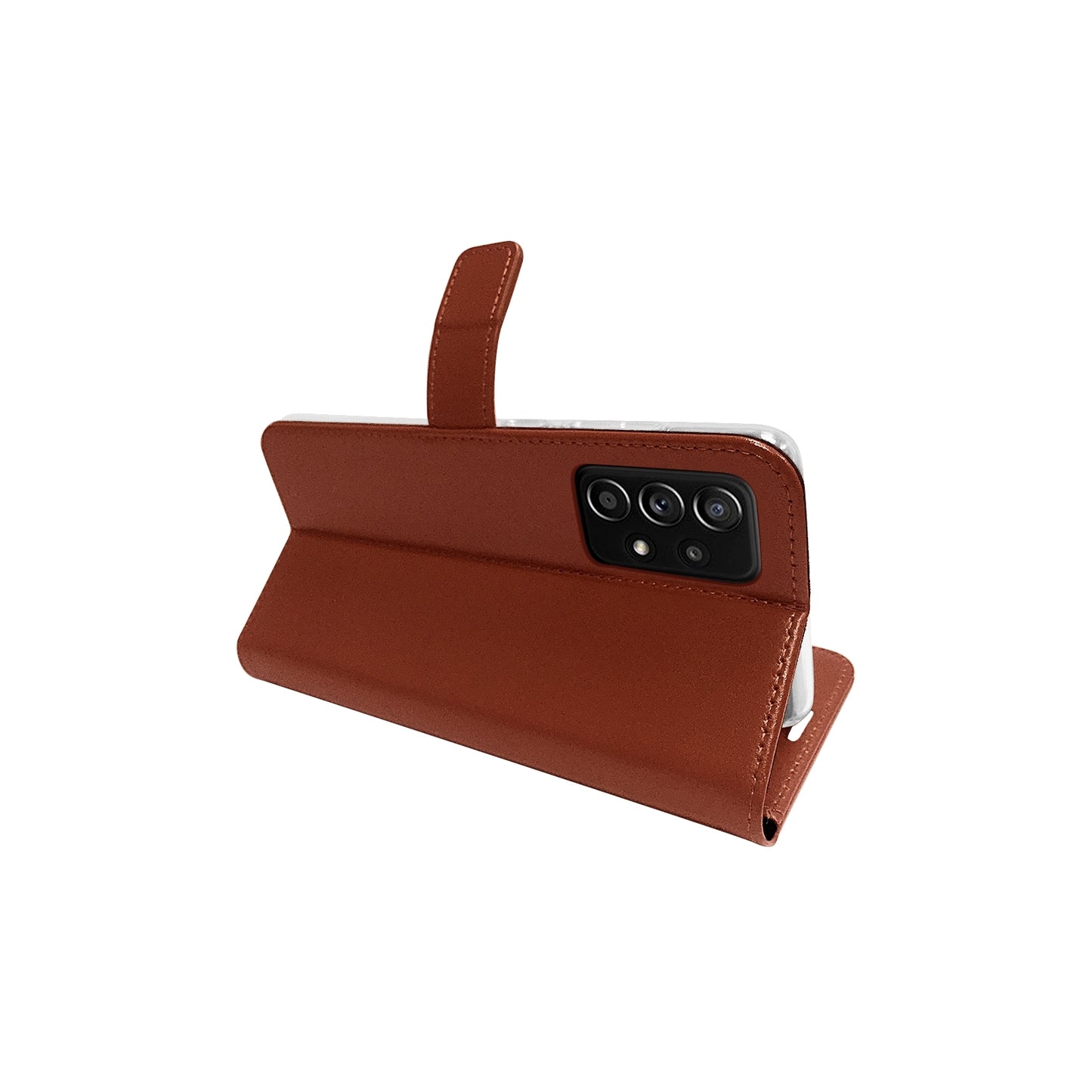 Valenta Book Case Gel Skin Samsung Galaxy A72 4G Brown