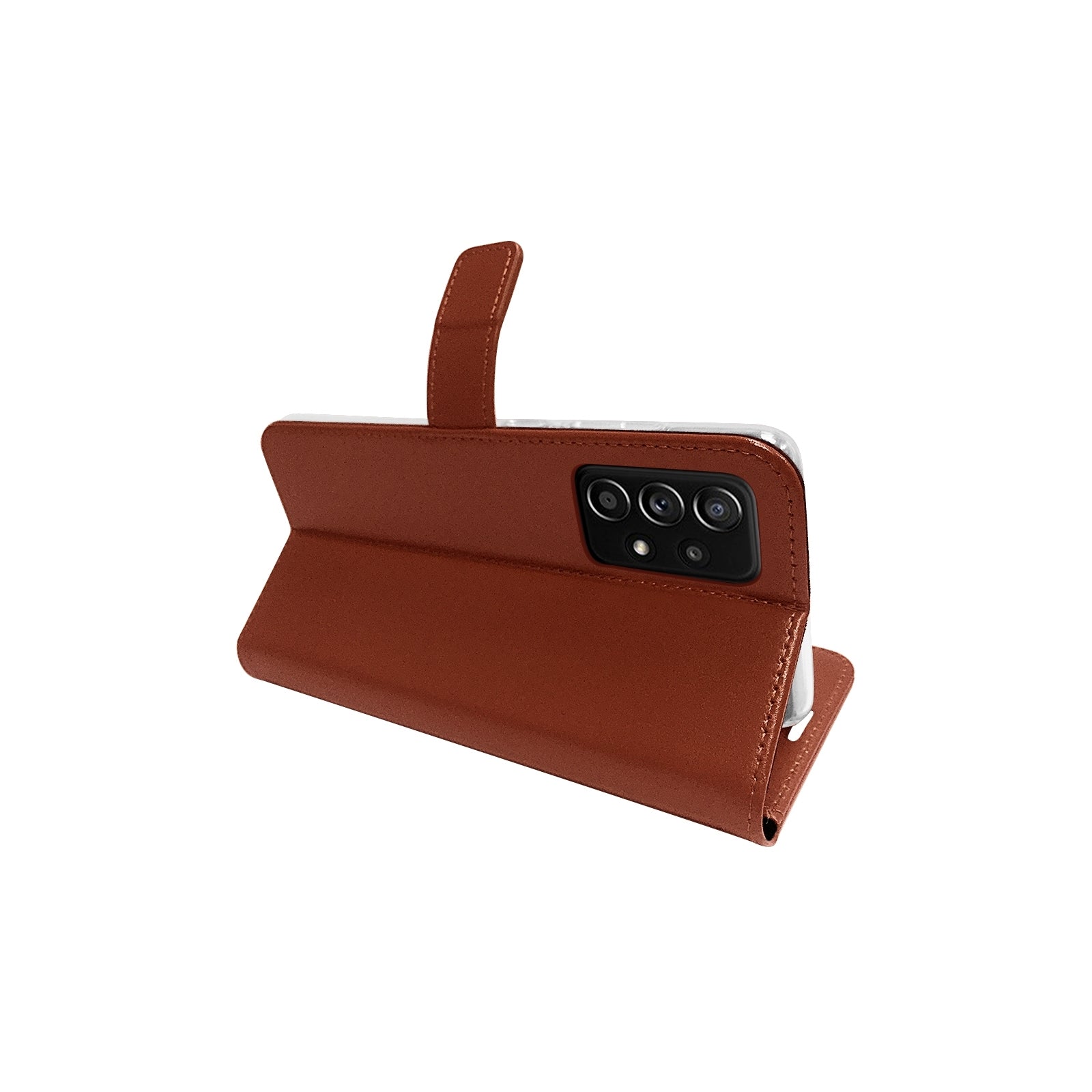 Valenta Book Case Gel Skin Samsung Galaxy A72 4G Brown