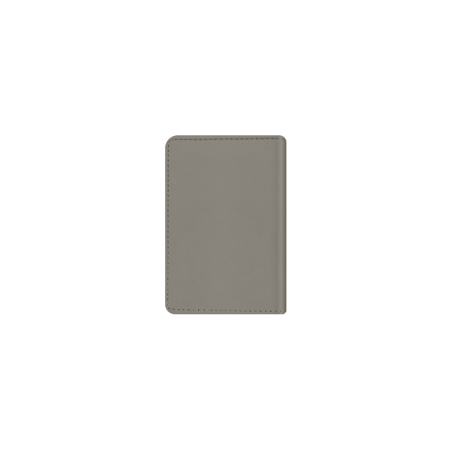Valenta Leather Card Wallet Snap Grey