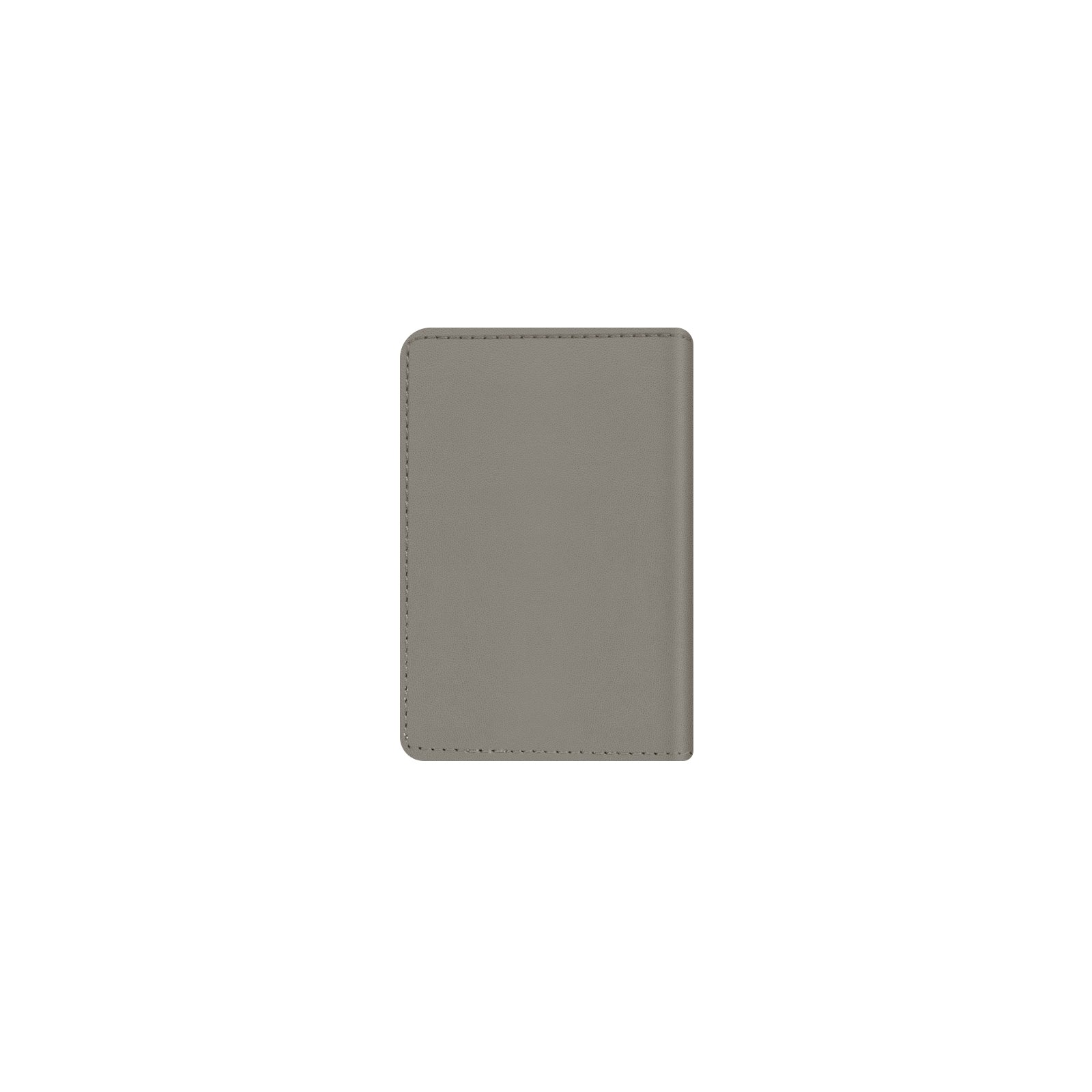 Valenta Leather Card Wallet Snap Grey
