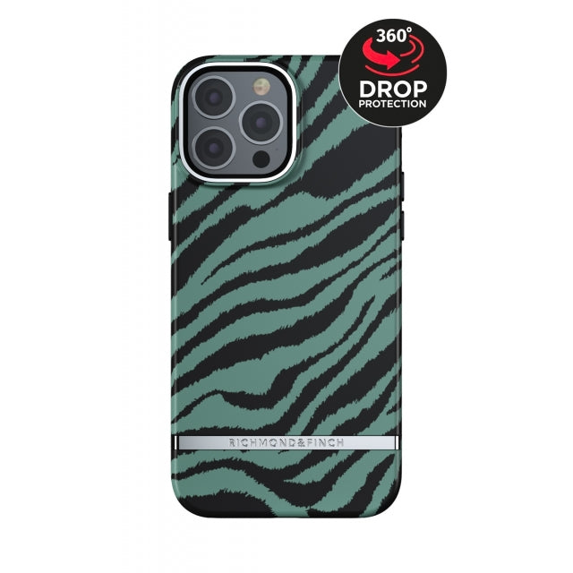 Richmond & Finch Freedom Series One-Piece Apple iPhone 13 Pro Max Émeraude Zèbre