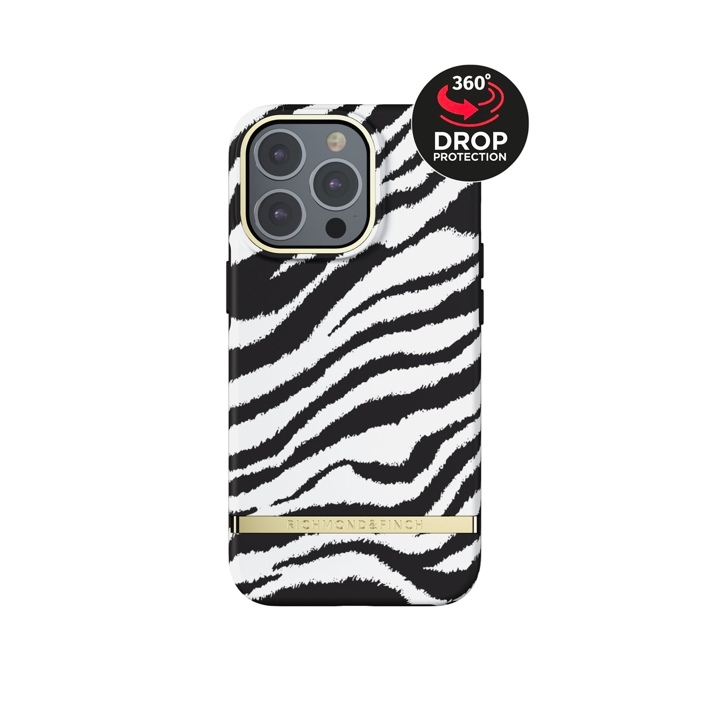 Richmond & Finch Freedom Series One-Piece Apple iPhone 13 Pro Zebra