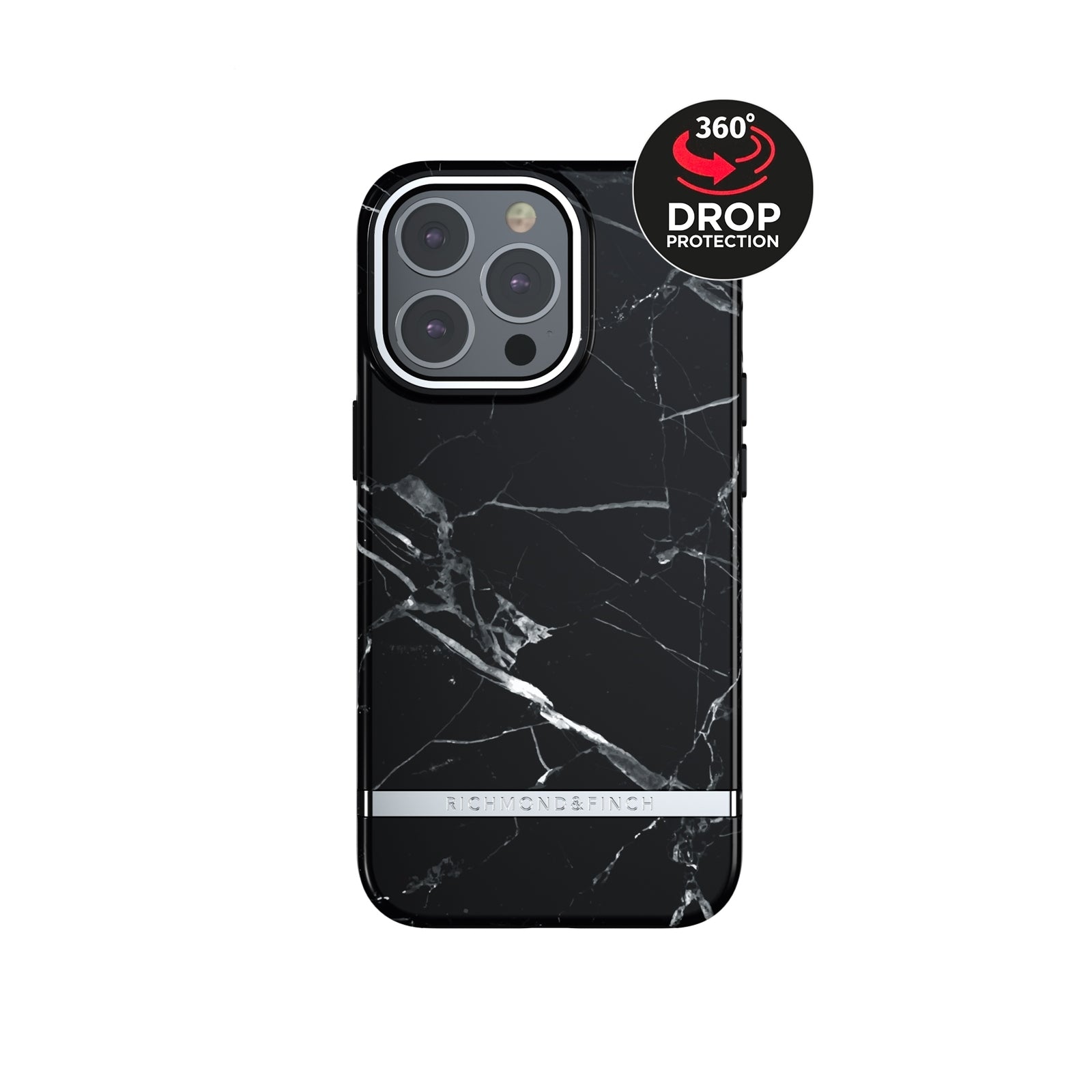 Richmond & Finch Freedom Series One-Piece Apple iPhone 13 Pro Black Marble