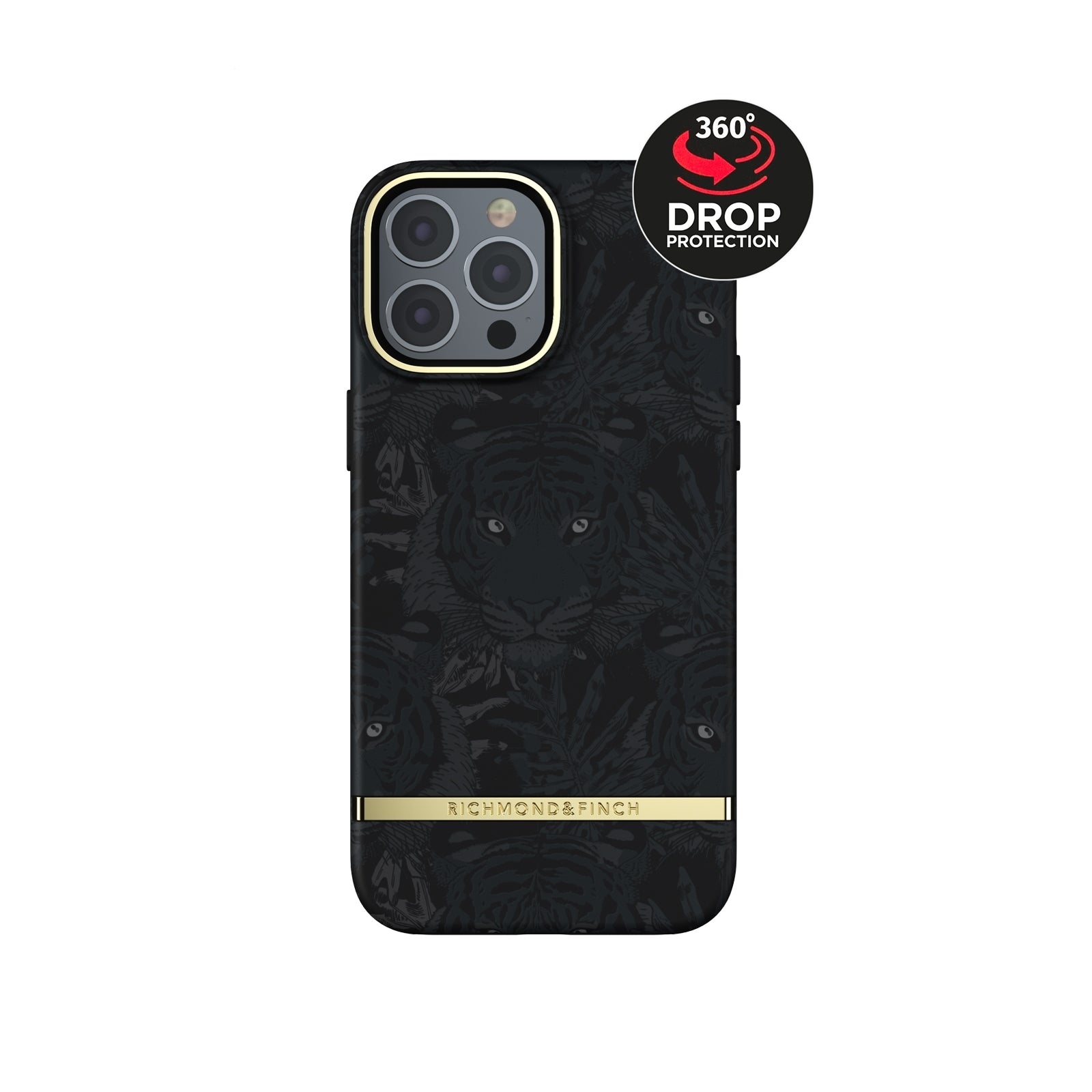 Richmond & Finch Freedom Series One-Piece Apple iPhone 13 Pro Max Black Tiger