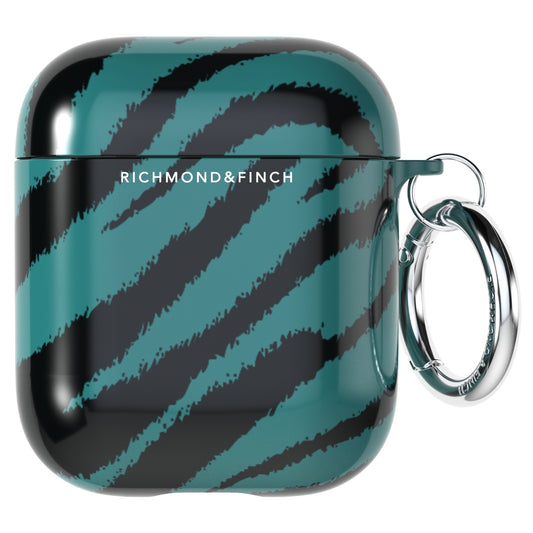 Richmond & Finch Freedom Series Apple Airpod Emerald Zebra