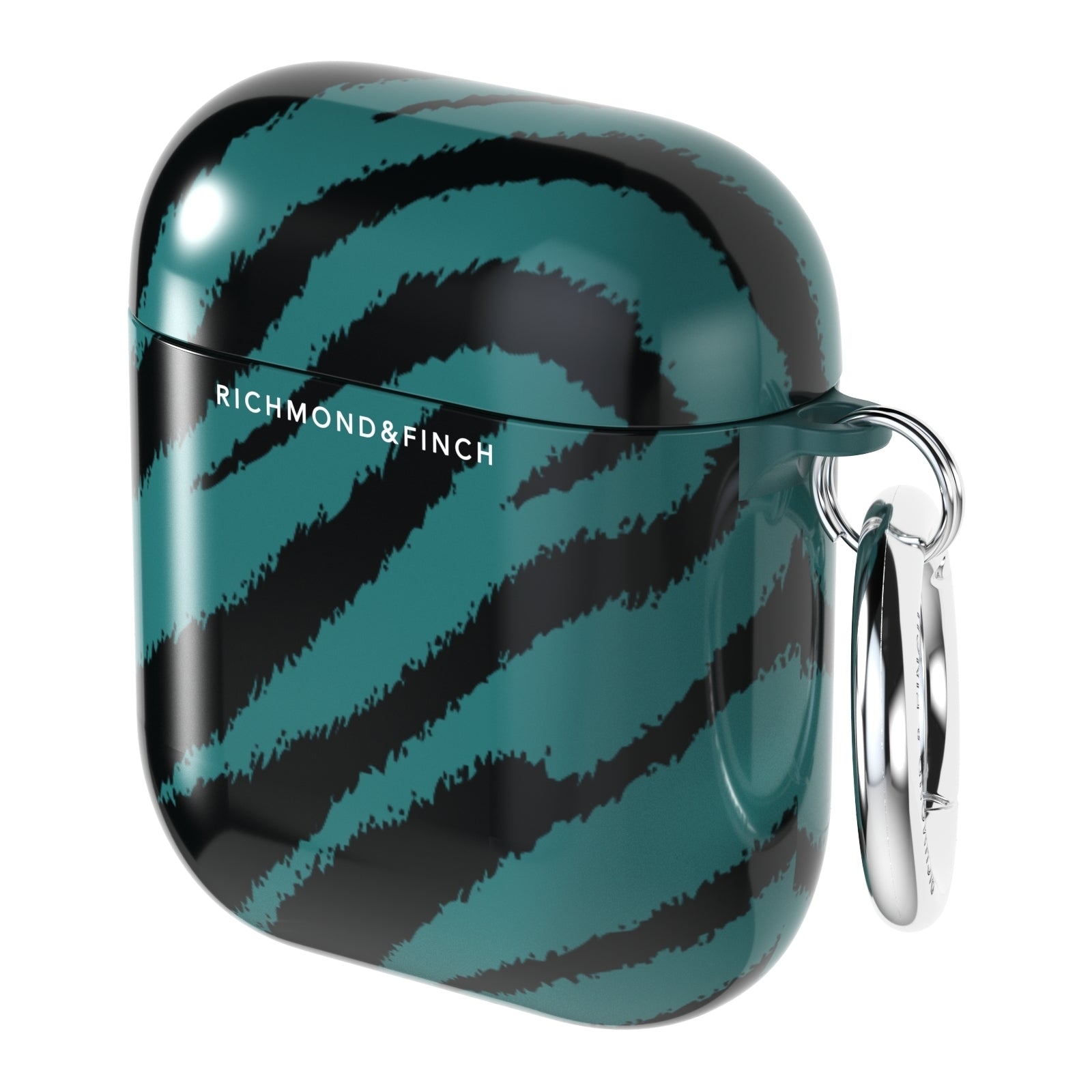 Richmond & Finch Freedom Series Apple Airpod Emerald Zebra