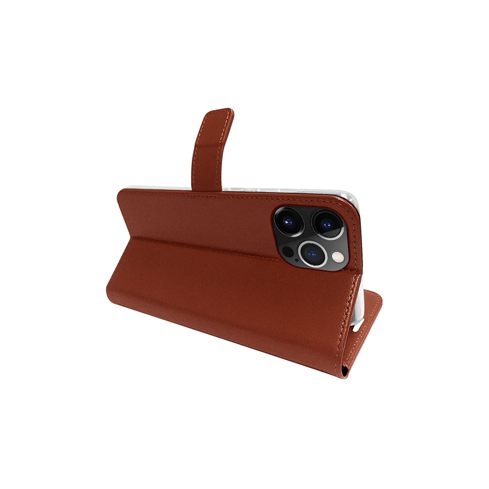 Valenta Book Case Gel Skin Apple iPhone 13 Pro Brown