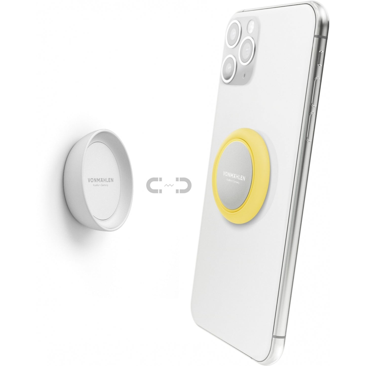 Vonmählen Backflip Signature Phone Grip + Magnetic Dot Vanilla Cream