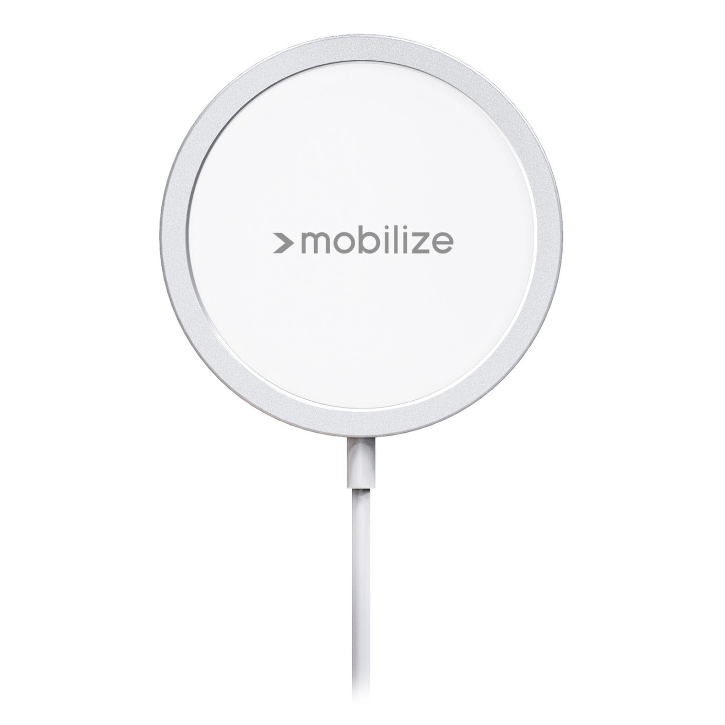 Mobilize Magnetic Wireless Charger Magsafe Compatible 15W White Aluminium