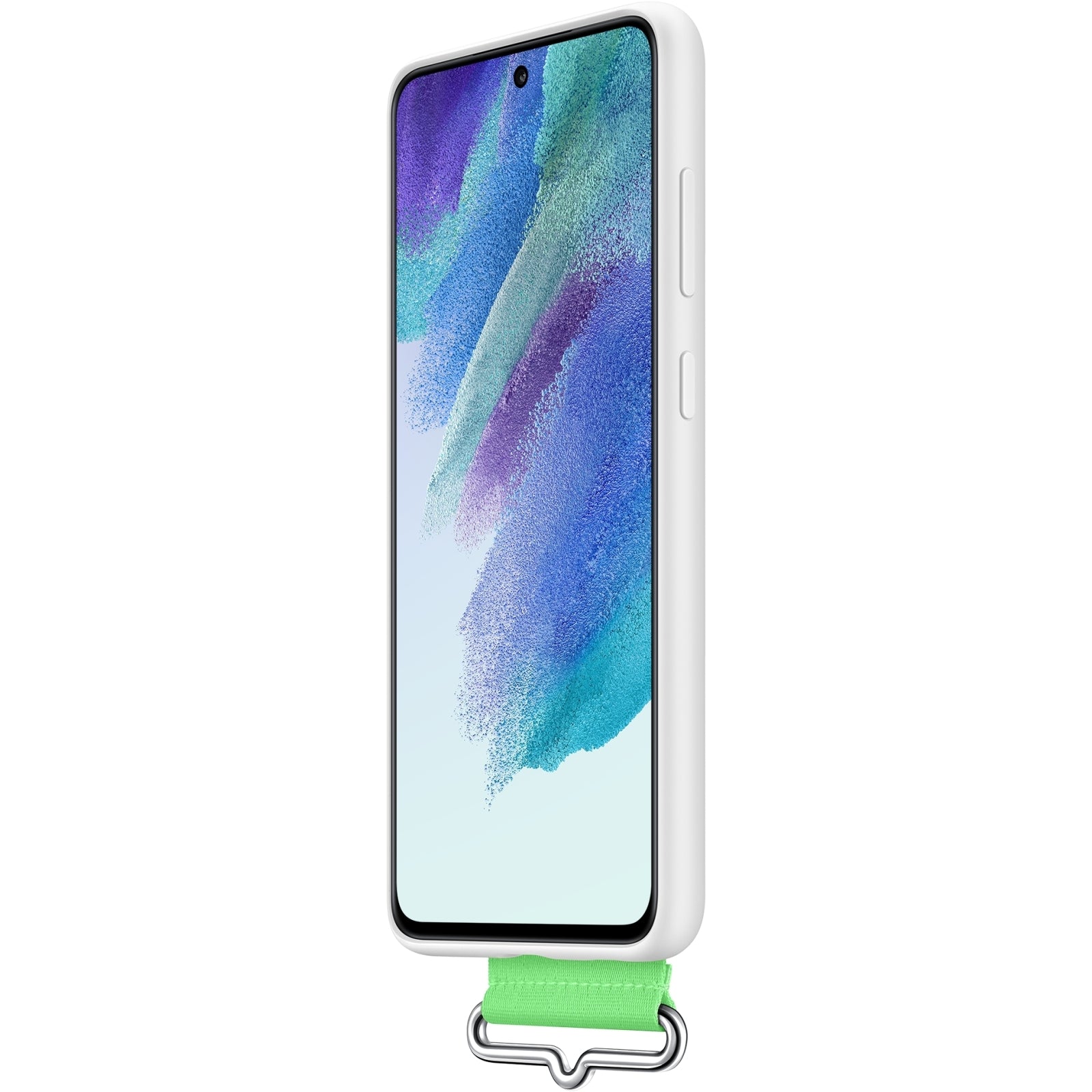 EF-GG990TWEGWW Samsung Silicone Cover with Strap Galaxy S21 FE 5G White
