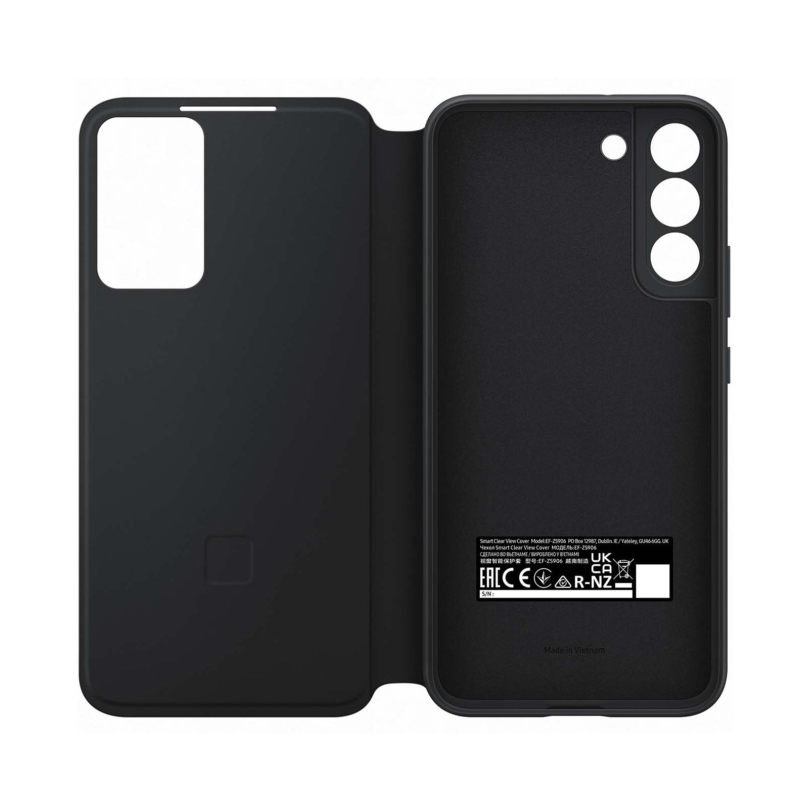 EF-ZS906CBEGEE Samsung Smart Clear View Cover Galaxy S22+ 5G Black