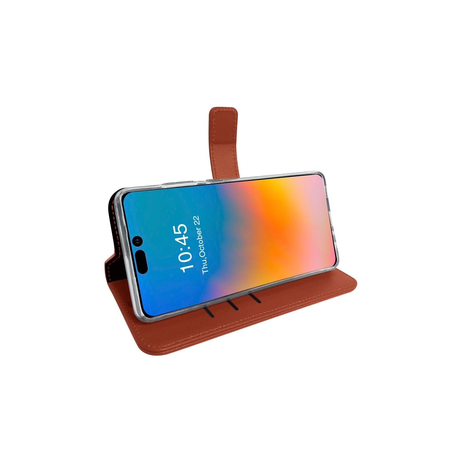 Valenta Book Case Gel Skin Apple iPhone 14 Pro Brown