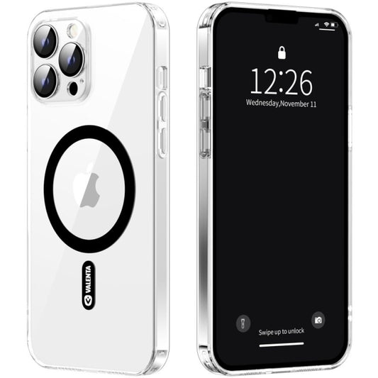 Valenta Tempered Glass Back Cover MagSafe Case Apple iPhone 13 Pro Clear