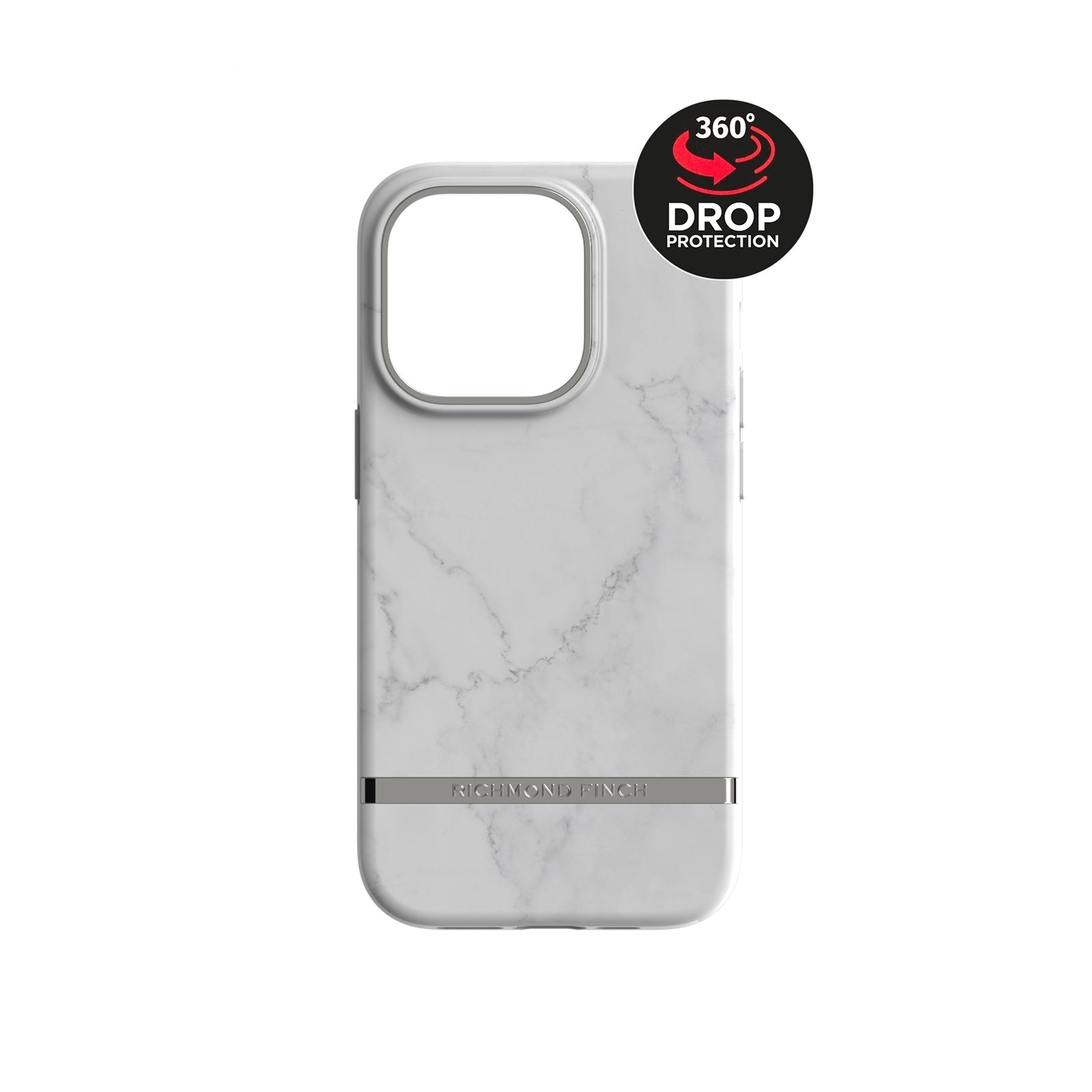Richmond & Finch Freedom Series One-Piece Apple iPhone 14 Pro White Marble