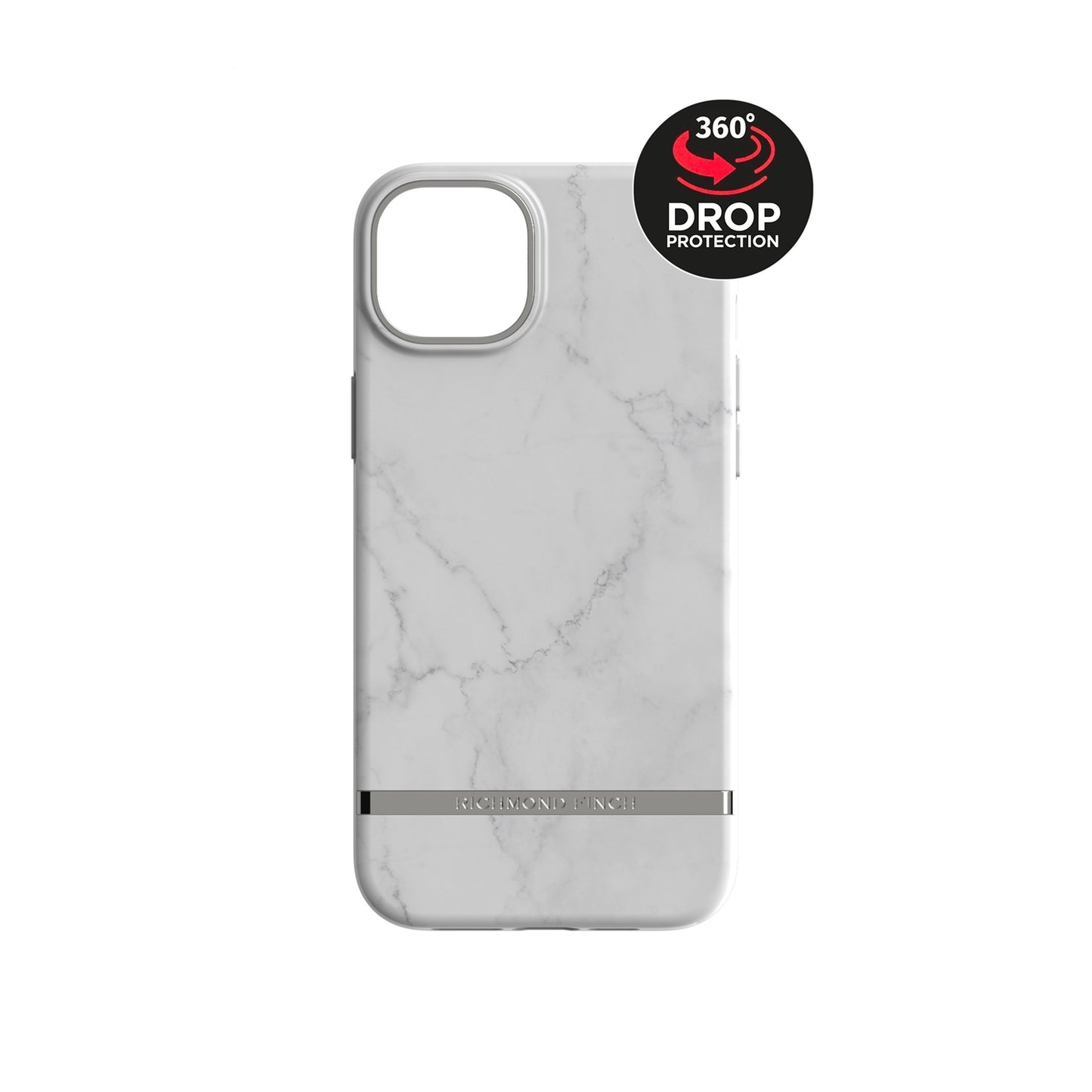 Richmond & Finch Freedom Series One-Piece Apple iPhone 14 Plus White Marble