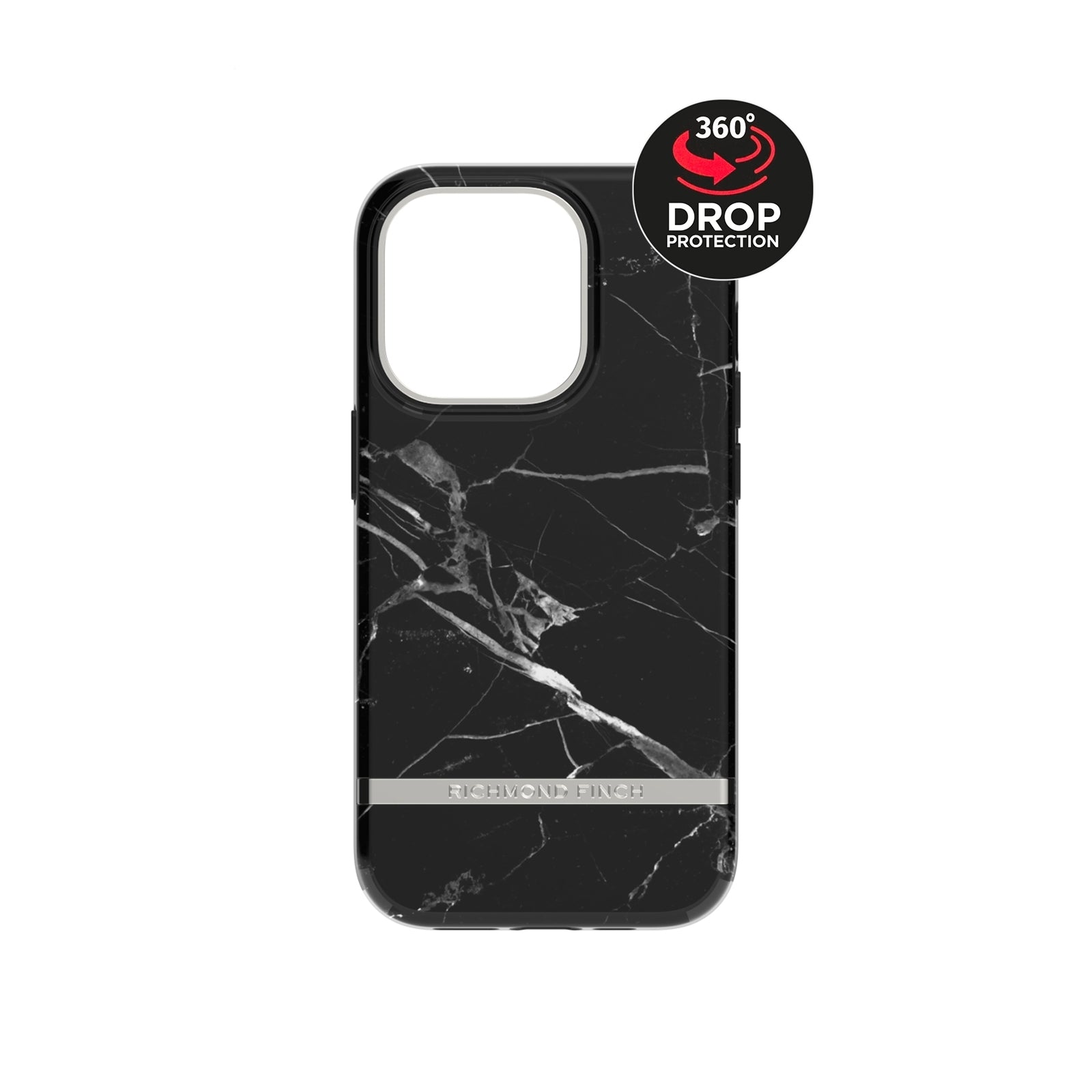 Richmond & Finch Freedom Series One-Piece Apple iPhone 14 Pro Black Marble